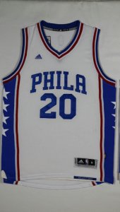 Maillot De Basket Philadelphia 76ers Markelle Fultz 20 Tissus Sportif Fans Edition Blanc